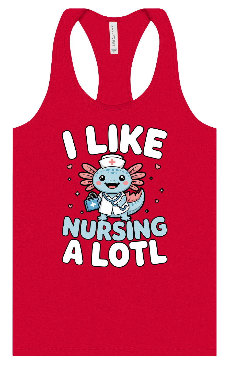 I Like Nursing A Lotl Women's Racerback Tank