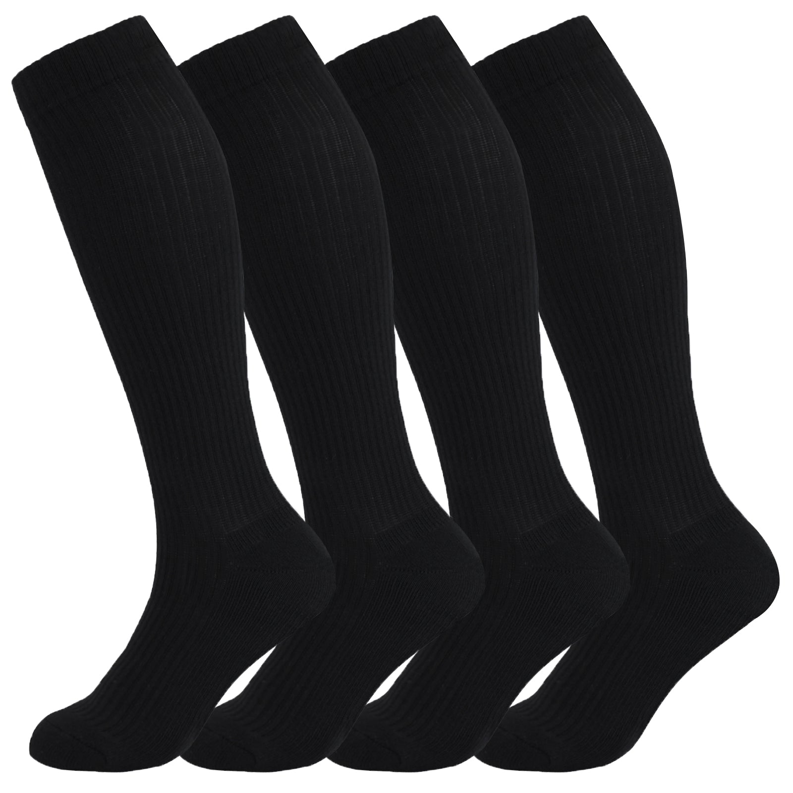8-15mmHg Cotton Compression Socks 4Paris Knee High for Sports Travel Nurse