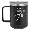 Nurse Life 15 oz Mug | Black
