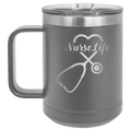 Nurse Life 15 oz Mug | Dark Gray
