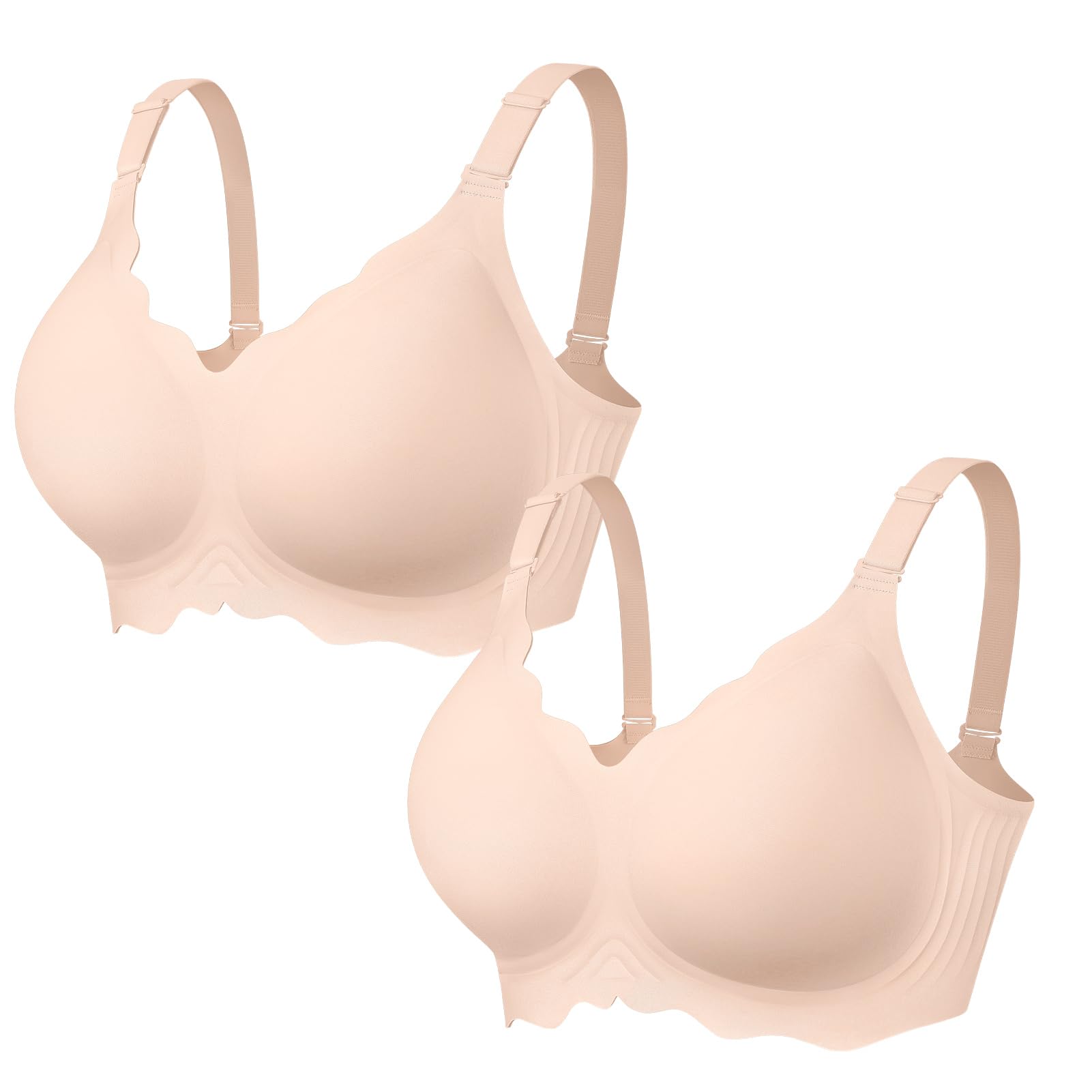 OEAK Women Value Series Jelly Bras Wireless Pushup Convertible Bra