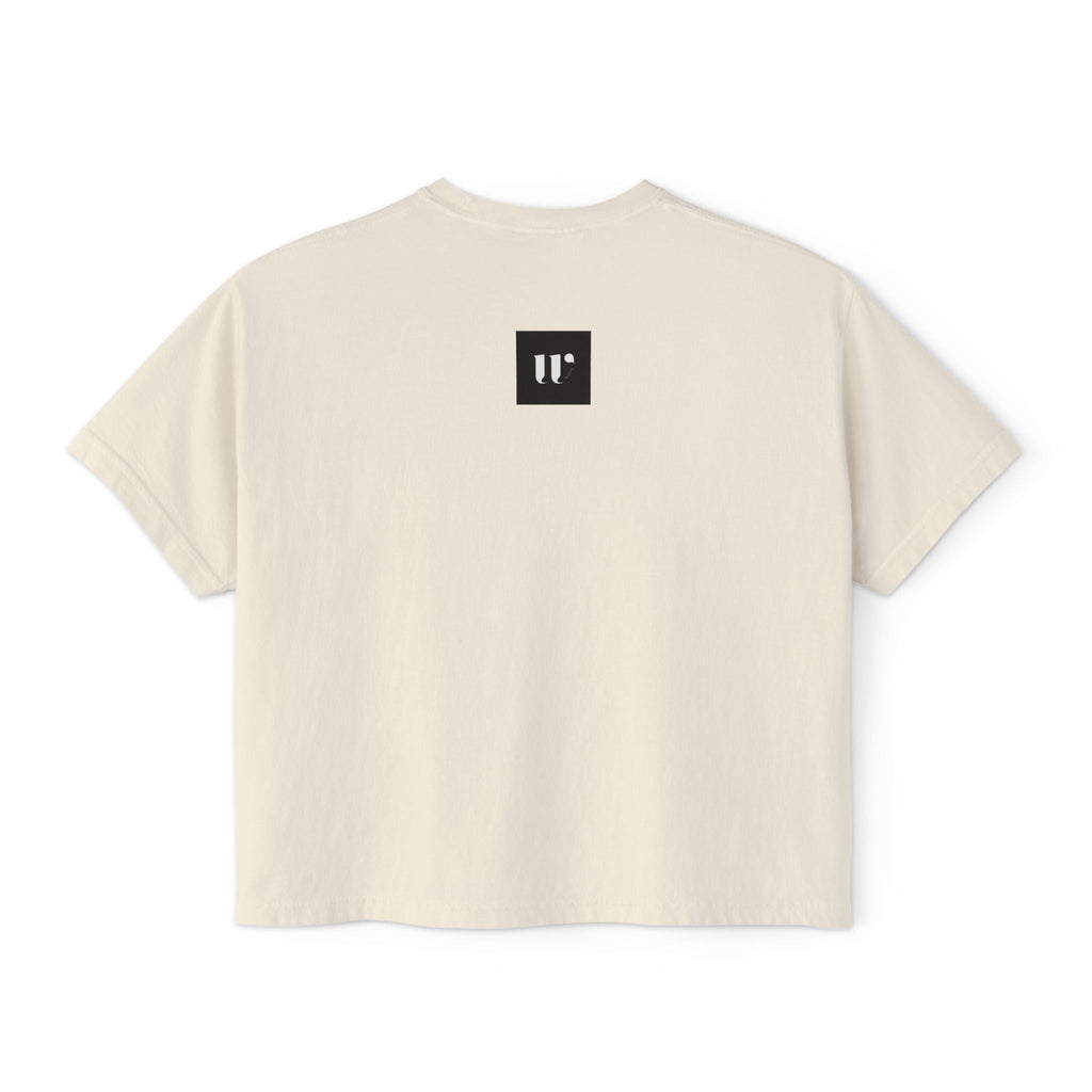 Minimalist Stethoscope Crop Top — Women's Boxy Tee for Nurses & Medical Students