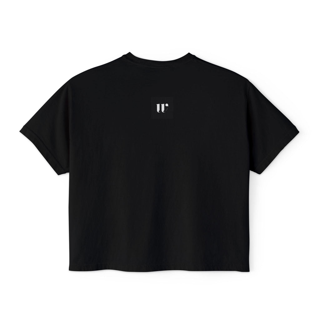 Minimalist Stethoscope Crop Top — Women's Boxy Tee for Nurses & Medical Students