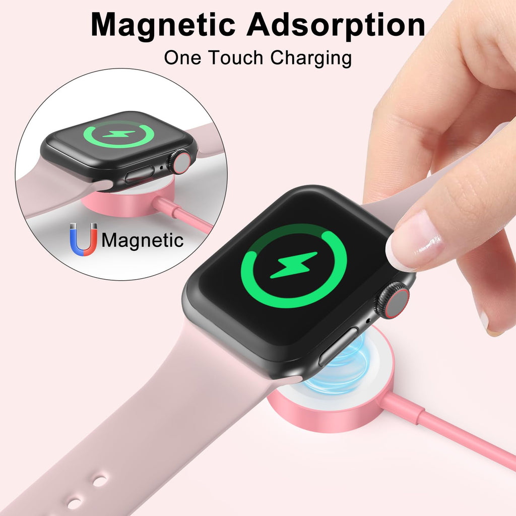 2026 Upgraded USB C for Apple Watch Charger Magnetic Fast Charging Cable Portable Wireless Charging Compatible with iWatch Series 11/10/9/8/7/6/5/4/3/2