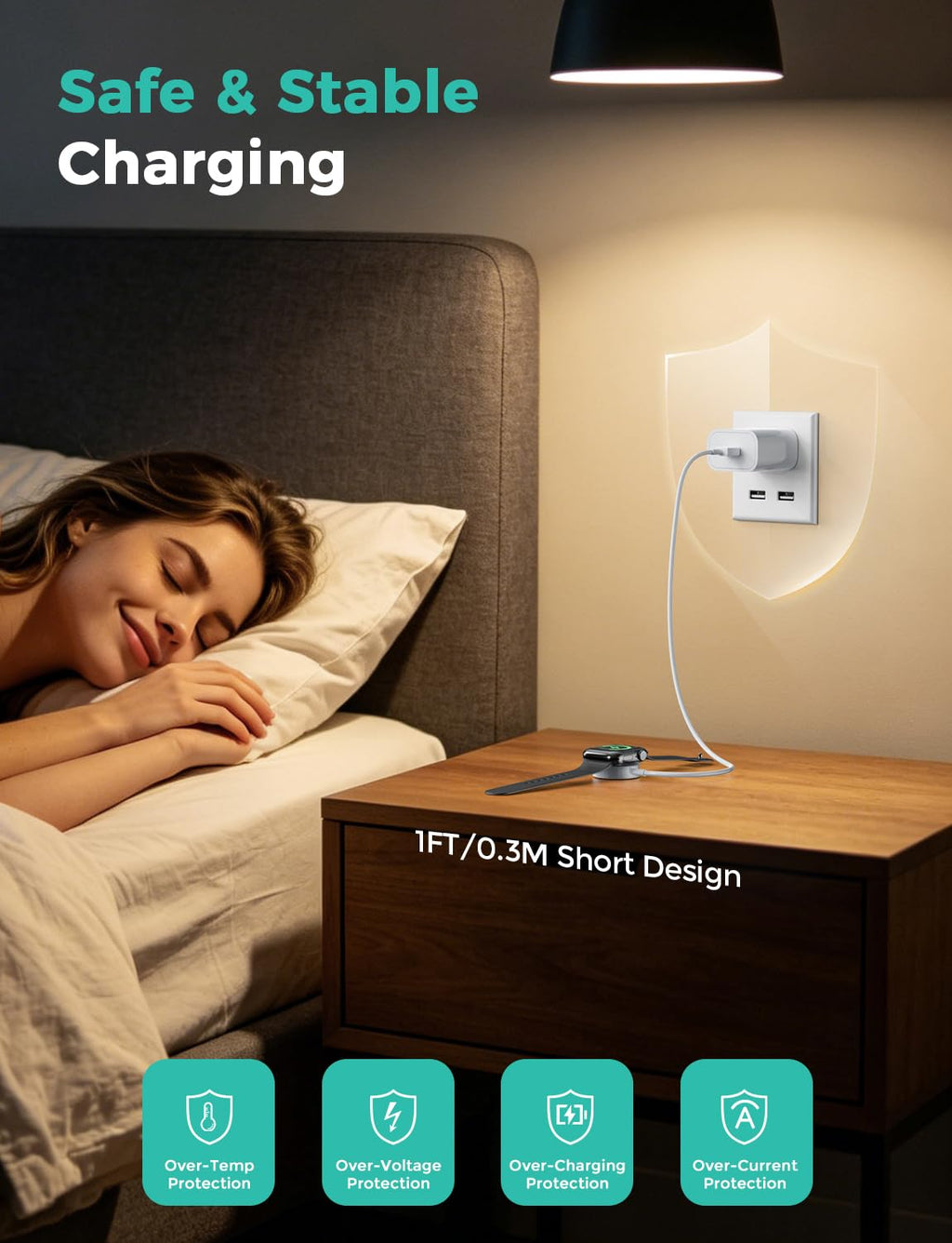 2026 Upgraded USB C for Apple Watch Charger Magnetic Fast Charging Cable Portable Wireless Charging Compatible with iWatch Series 11/10/9/8/7/6/5/4/3/2