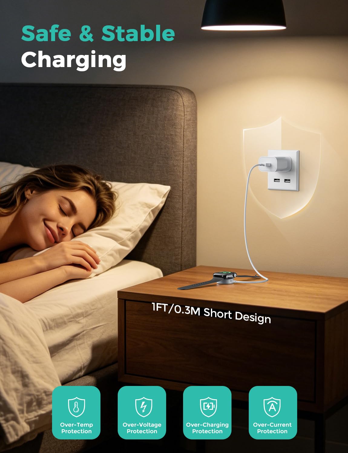 2026 Upgraded USB C for Apple Watch Charger Magnetic Fast Charging Cable Portable Wireless Charging Compatible with iWatch Series 11/10/9/8/7/6/5/4/3/2