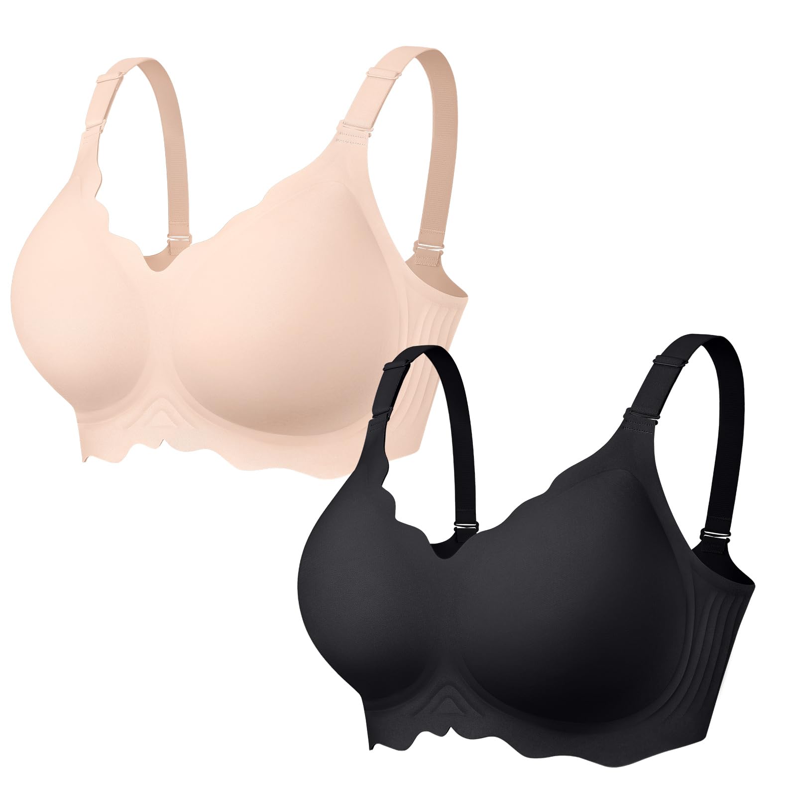 OEAK Women Value Series Jelly Bras Wireless Pushup Convertible Bra