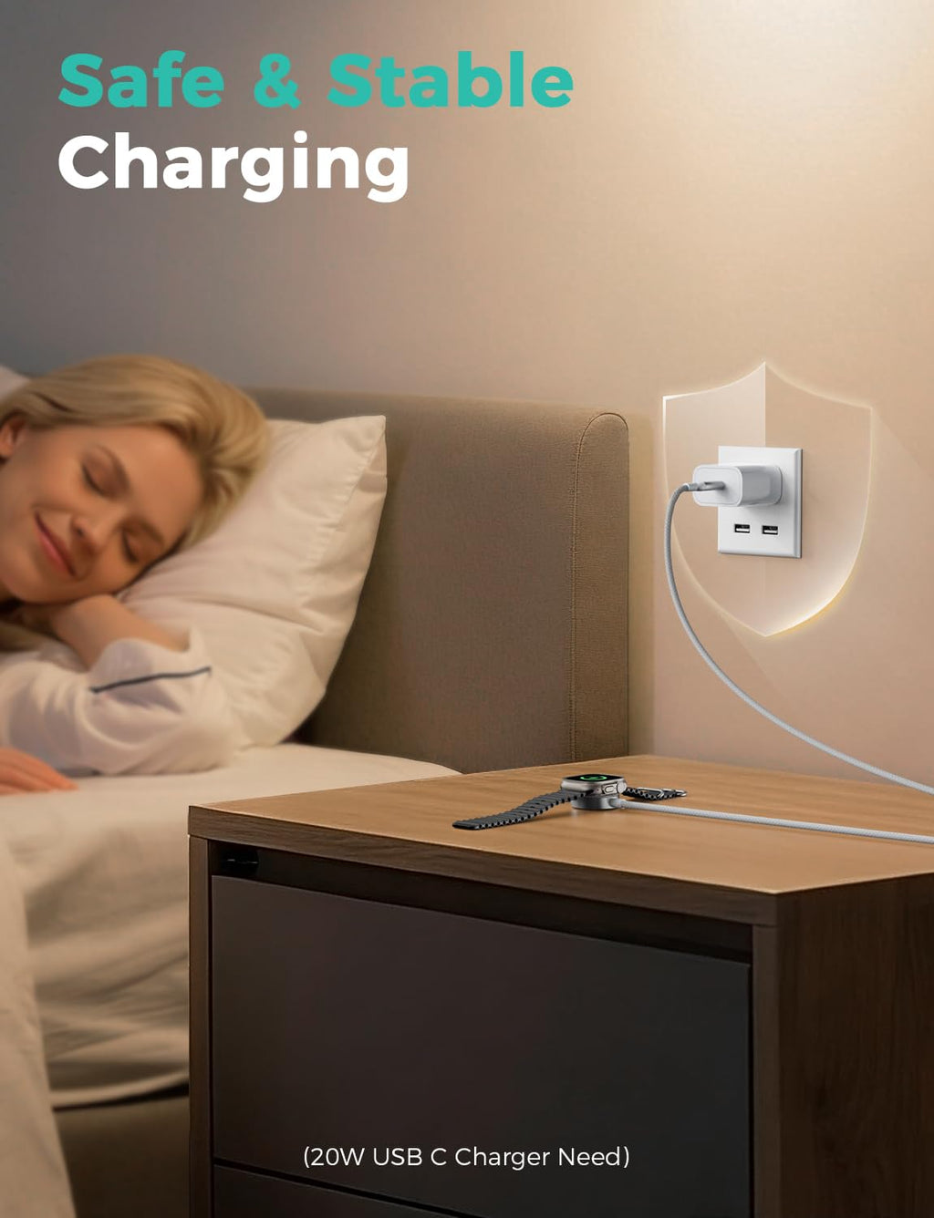 2026 Upgraded USB C for Apple Watch Charger Magnetic Fast Charging Cable Portable Wireless Charging Compatible with iWatch Series 11/10/9/8/7/6/5/4/3/2