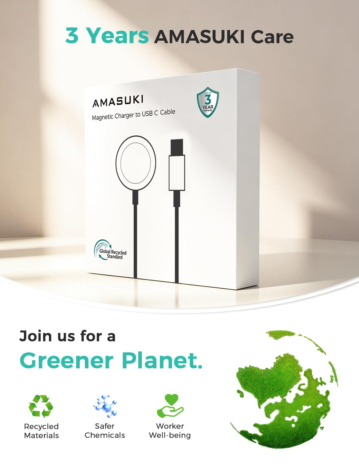 2026 Upgraded USB C for Apple Watch Charger Magnetic Fast Charging Cable Portable Wireless Charging Compatible with iWatch Series 11/10/9/8/7/6/5/4/3/2