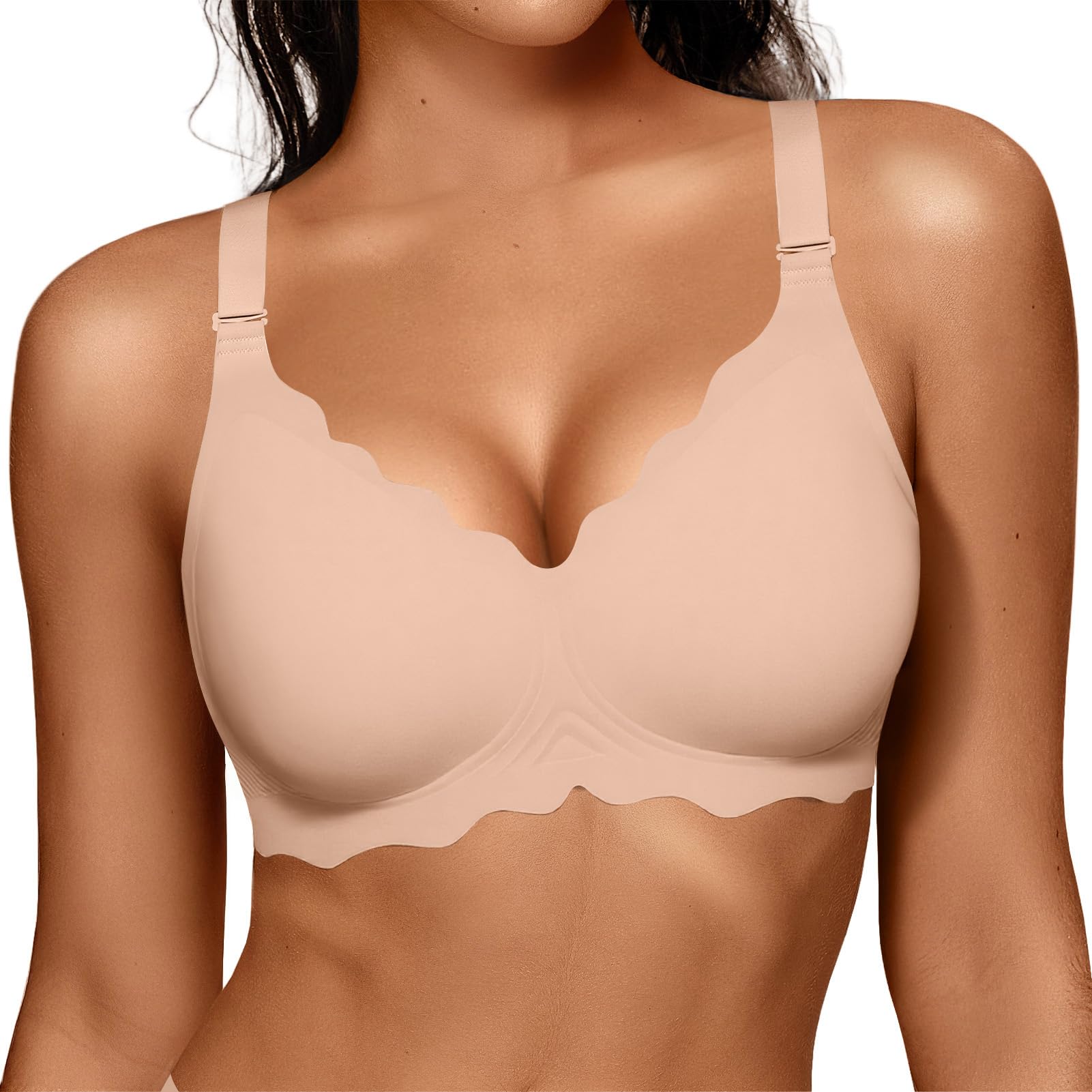 OEAK Women Value Series Jelly Bras Wireless Pushup Convertible Bra