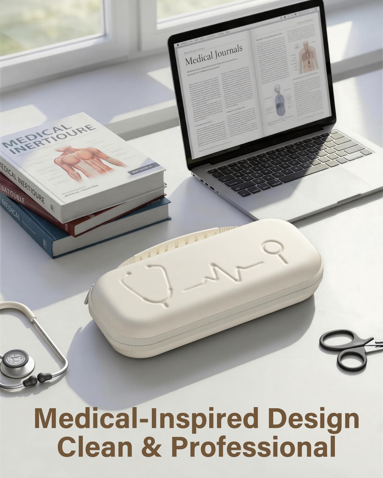 ProCase Stethoscope Case for 3M Littmann Classic III & Cardiology IV -Silvergrey