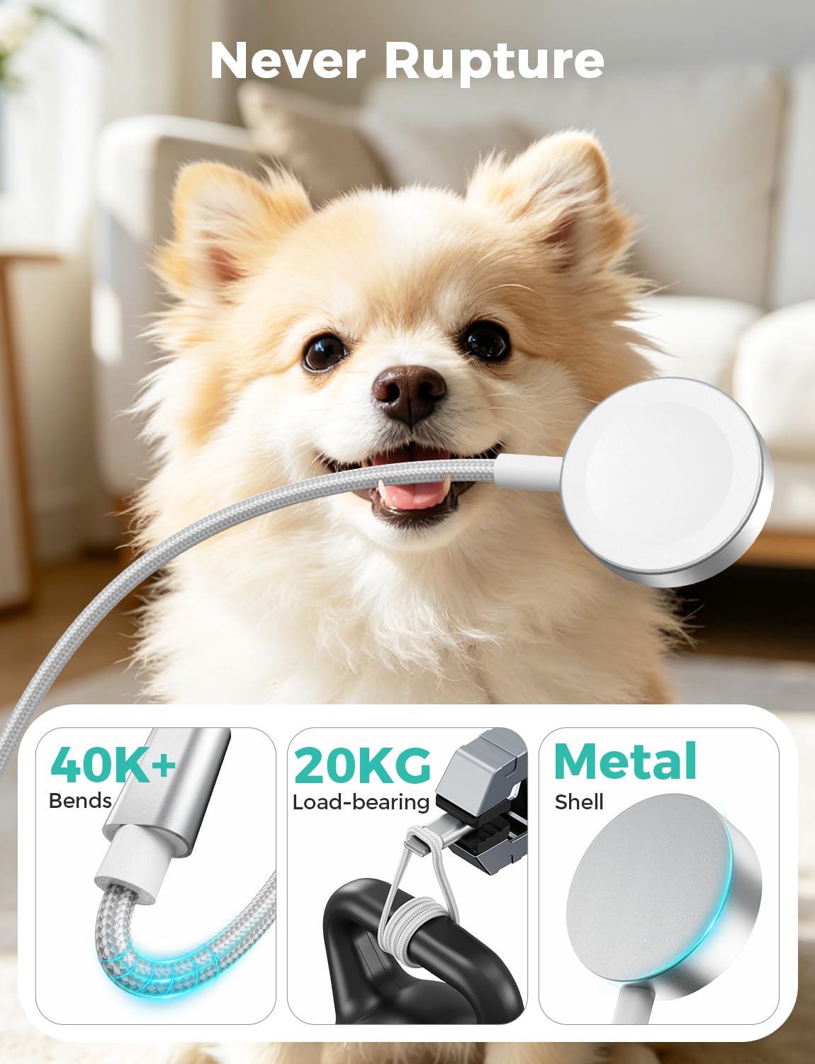 2026 Upgraded USB C for Apple Watch Charger Magnetic Fast Charging Cable Portable Wireless Charging Compatible with iWatch Series 11/10/9/8/7/6/5/4/3/2