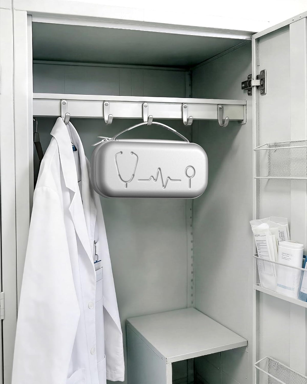 ProCase Stethoscope Case for 3M Littmann Classic III & Cardiology IV -Silvergrey