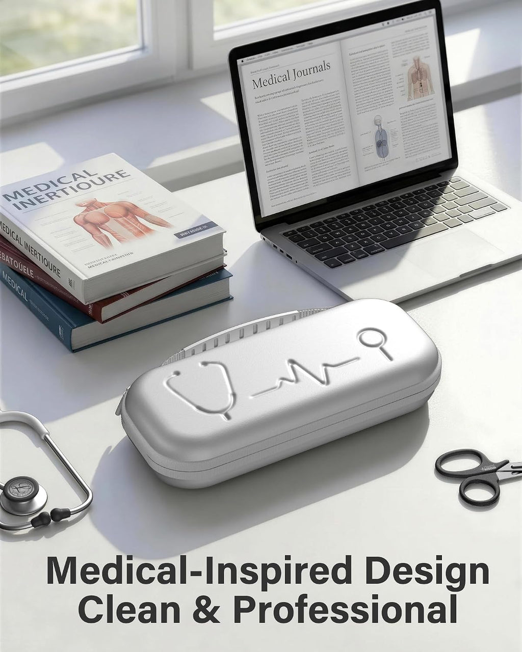 ProCase Stethoscope Case for 3M Littmann Classic III & Cardiology IV -Silvergrey