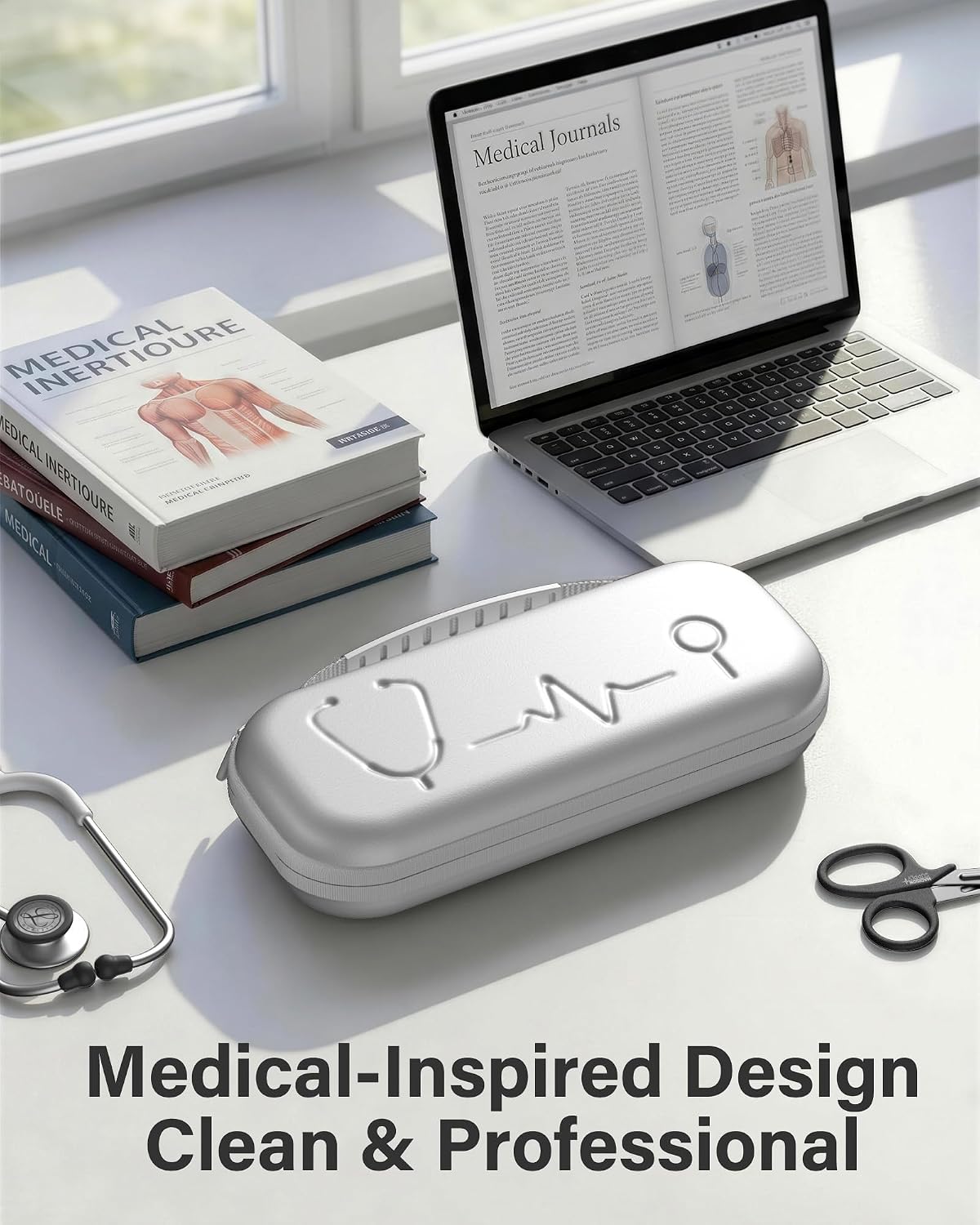 ProCase Stethoscope Case for 3M Littmann Classic III & Cardiology IV -Silvergrey