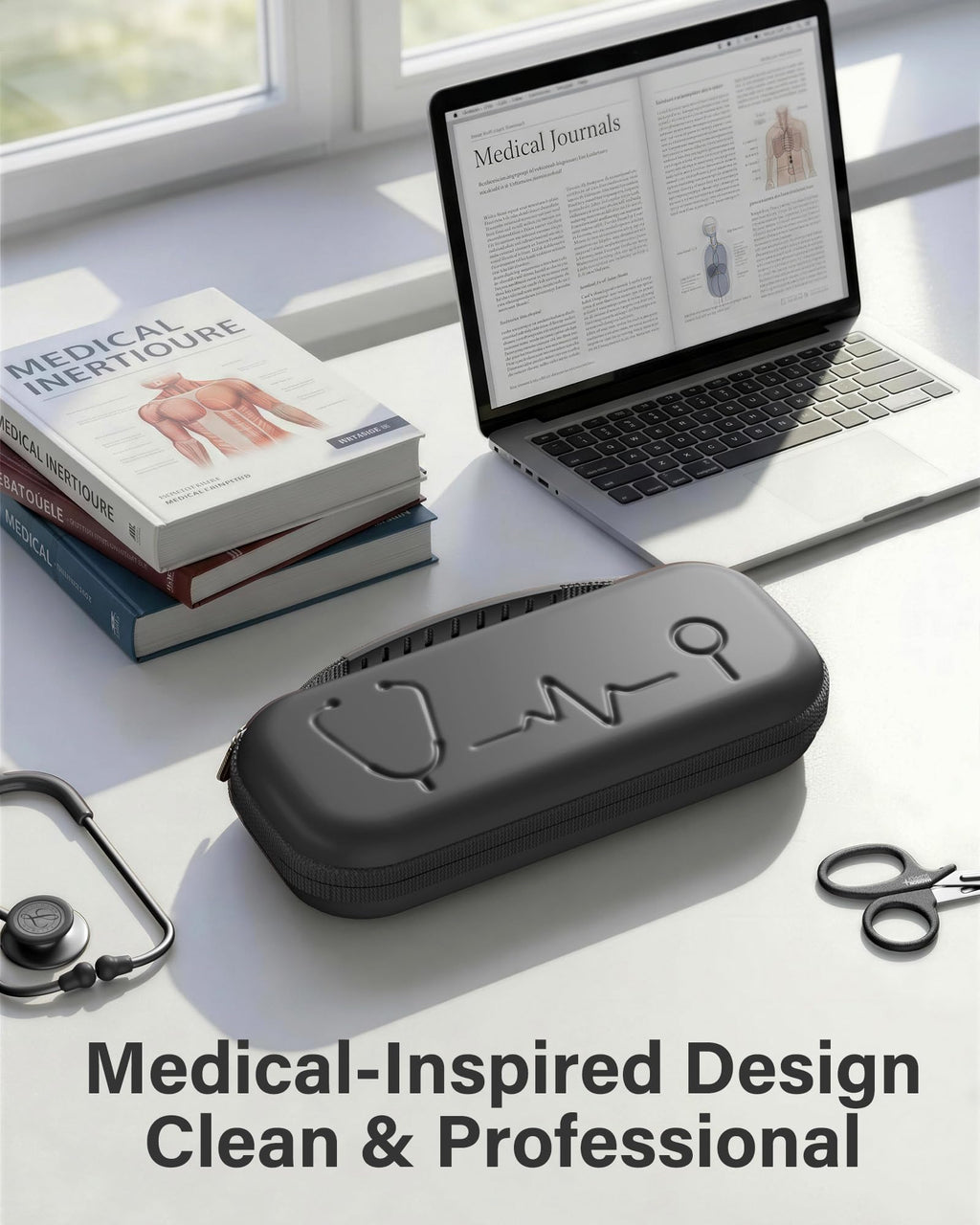 ProCase Stethoscope Case for 3M Littmann Classic III & Cardiology IV -Silvergrey