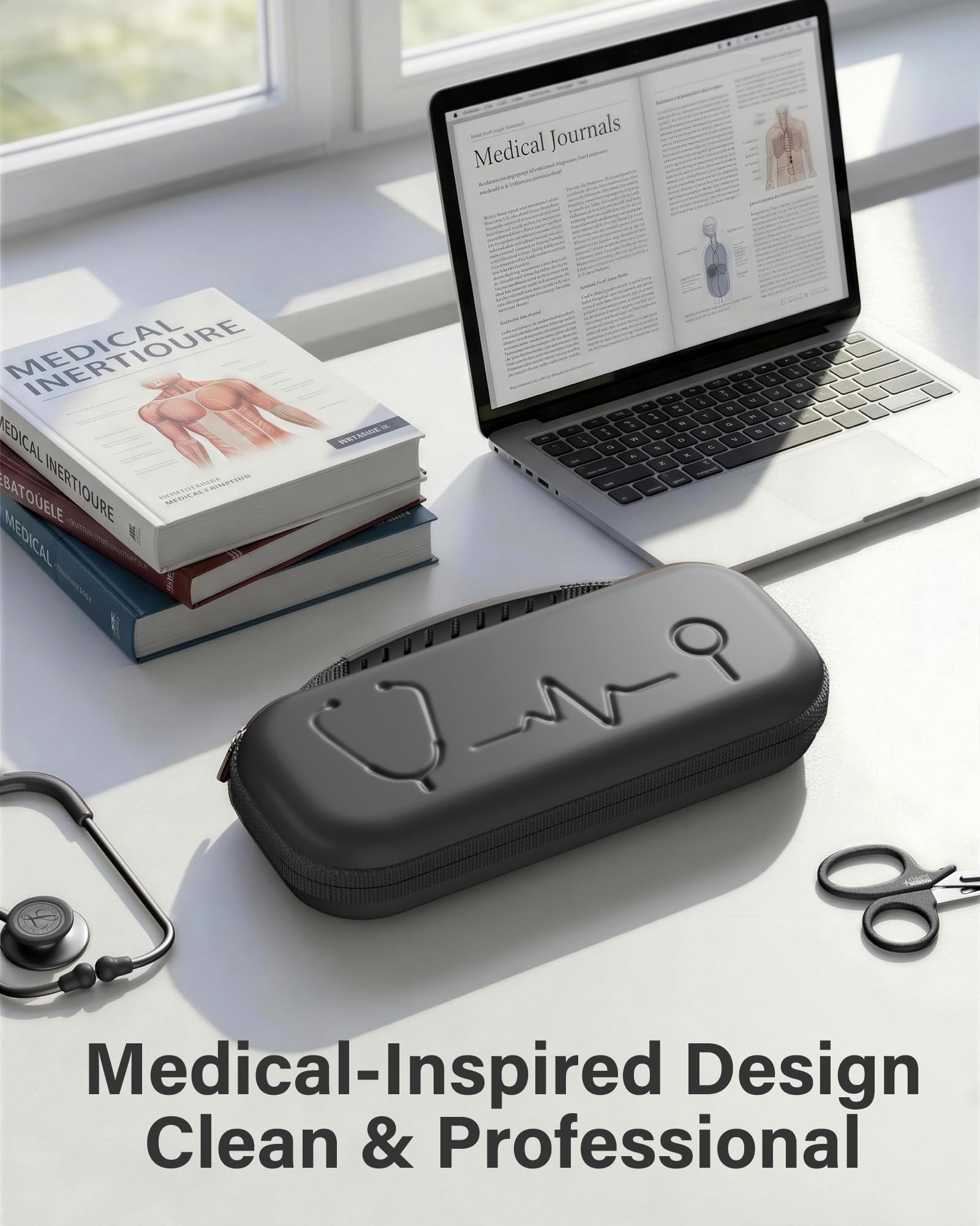 ProCase Stethoscope Case for 3M Littmann Classic III & Cardiology IV -Silvergrey