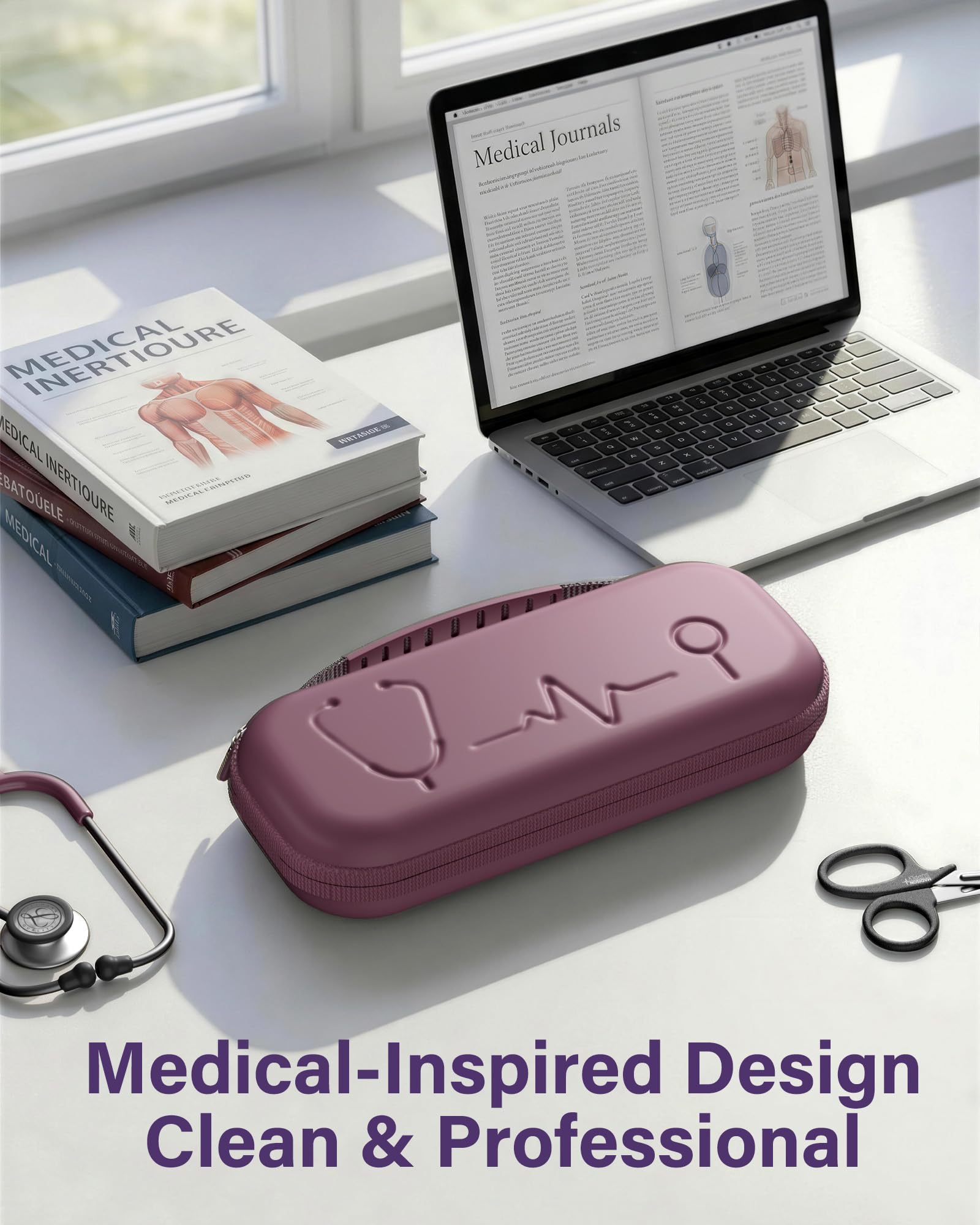 ProCase Stethoscope Case for 3M Littmann Classic III & Cardiology IV -Silvergrey
