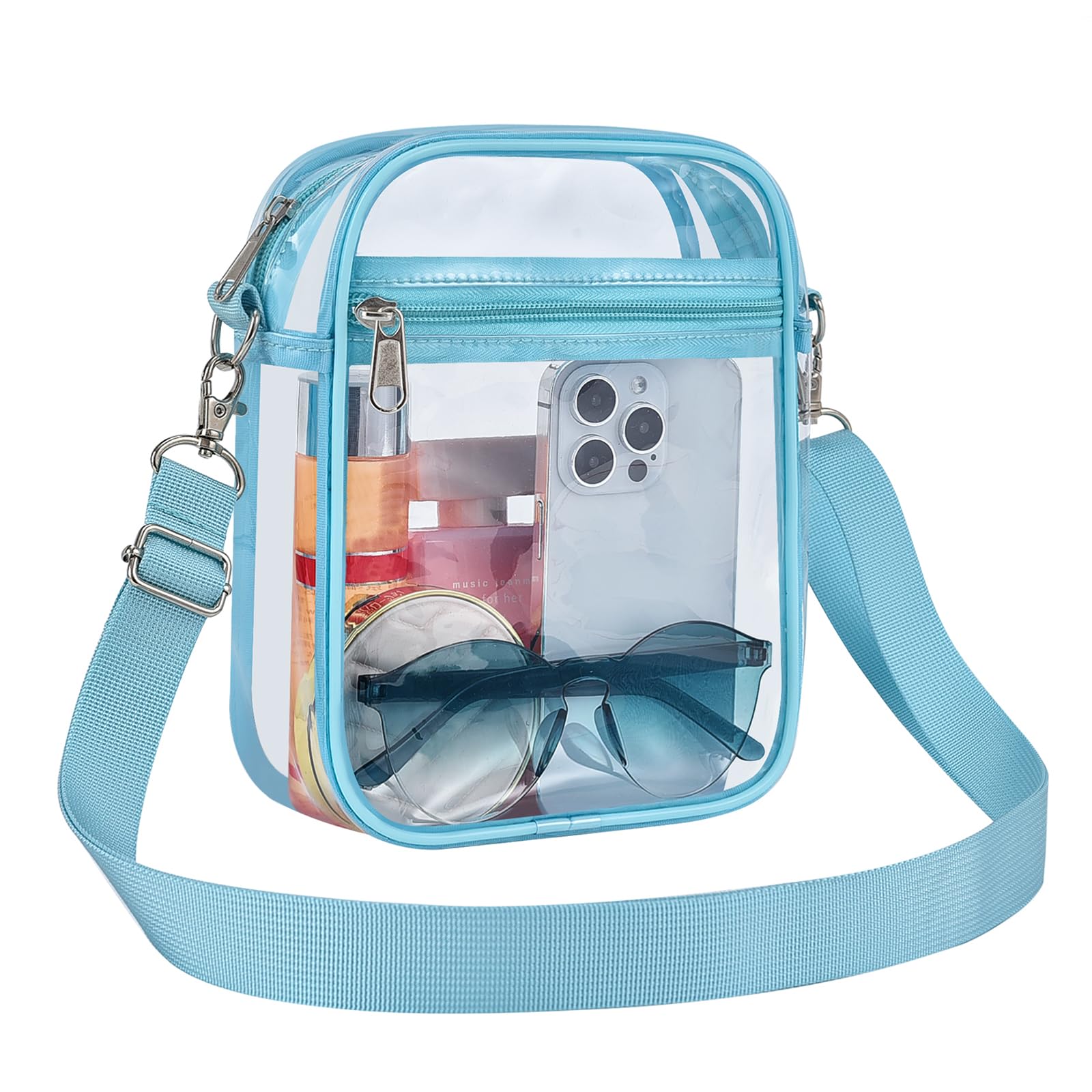 USPECLARE Clear Purse for Stadium Events Transparent Messenger Bag