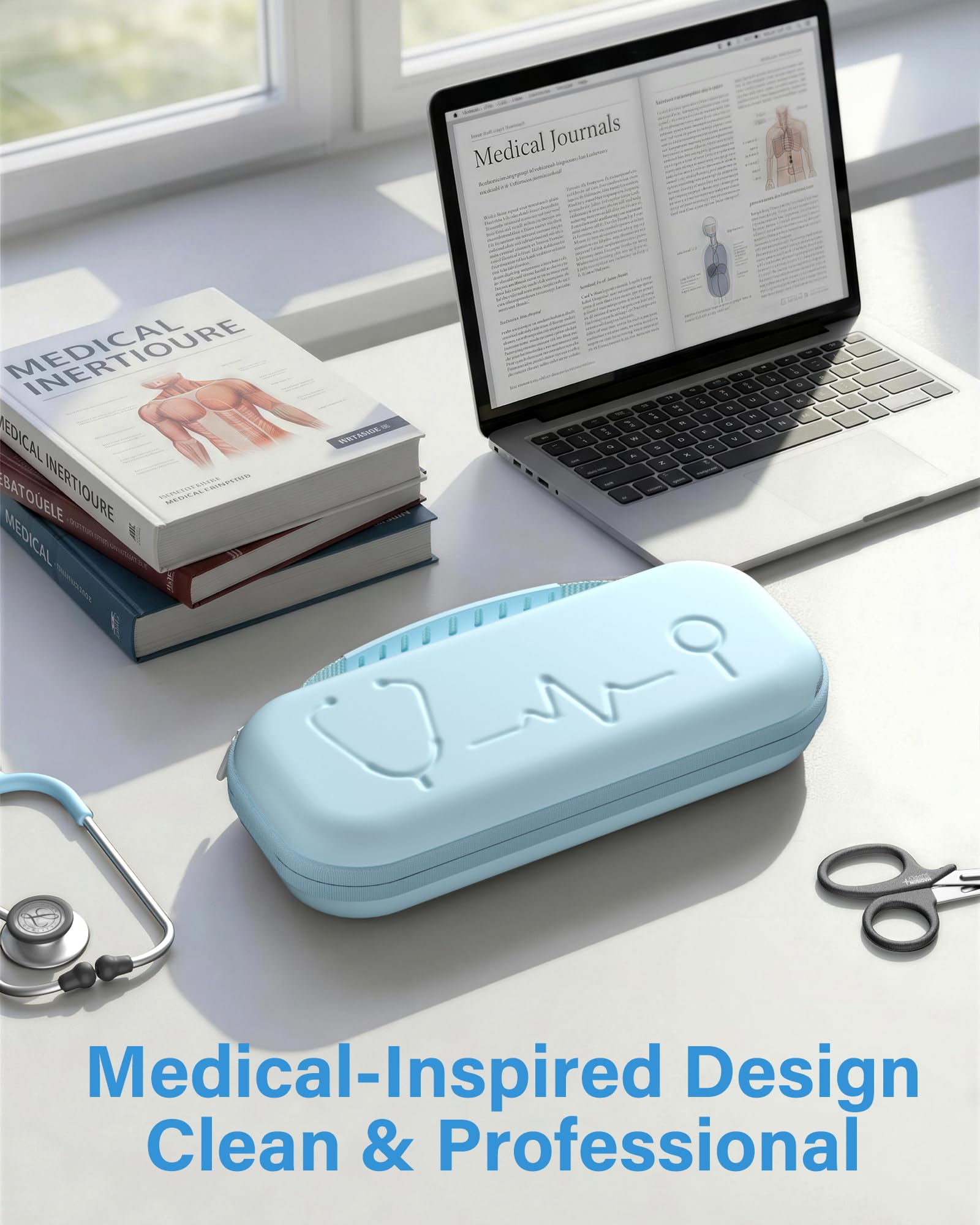 ProCase Stethoscope Case for 3M Littmann Classic III & Cardiology IV -Silvergrey