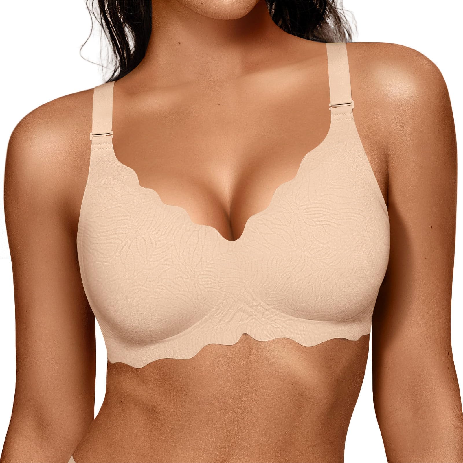 OEAK Women Value Series Jelly Bras Wireless Pushup Convertible Bra