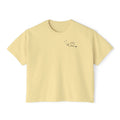 Minimalist Stethoscope Crop Top — Women's Boxy Tee for Nurses & Medical Students