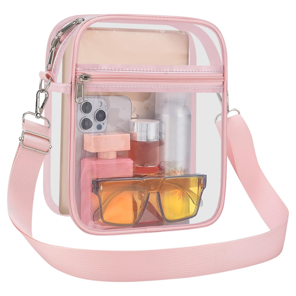 USPECLARE Clear Purse for Stadium Events Transparent Messenger Bag