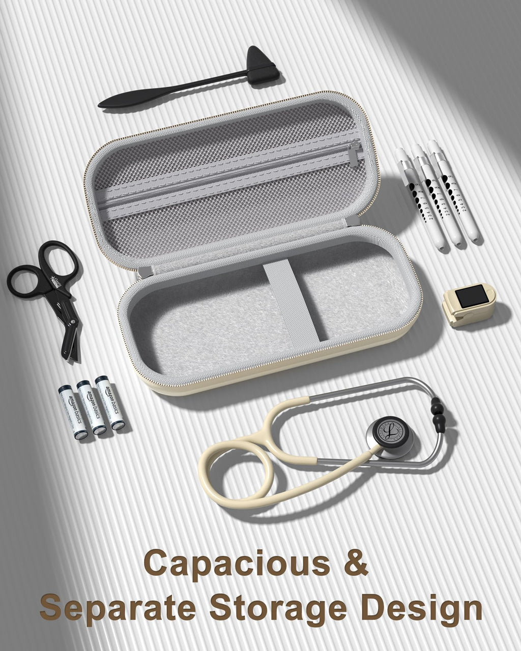 ProCase Stethoscope Case for 3M Littmann Classic III & Cardiology IV -Silvergrey