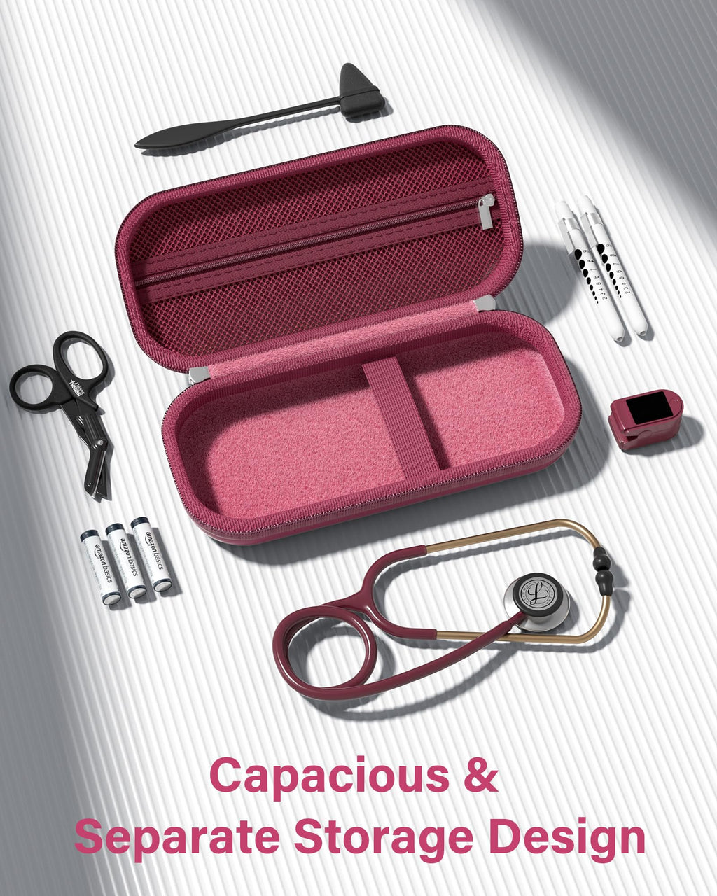 ProCase Stethoscope Case for 3M Littmann Classic III & Cardiology IV -Silvergrey