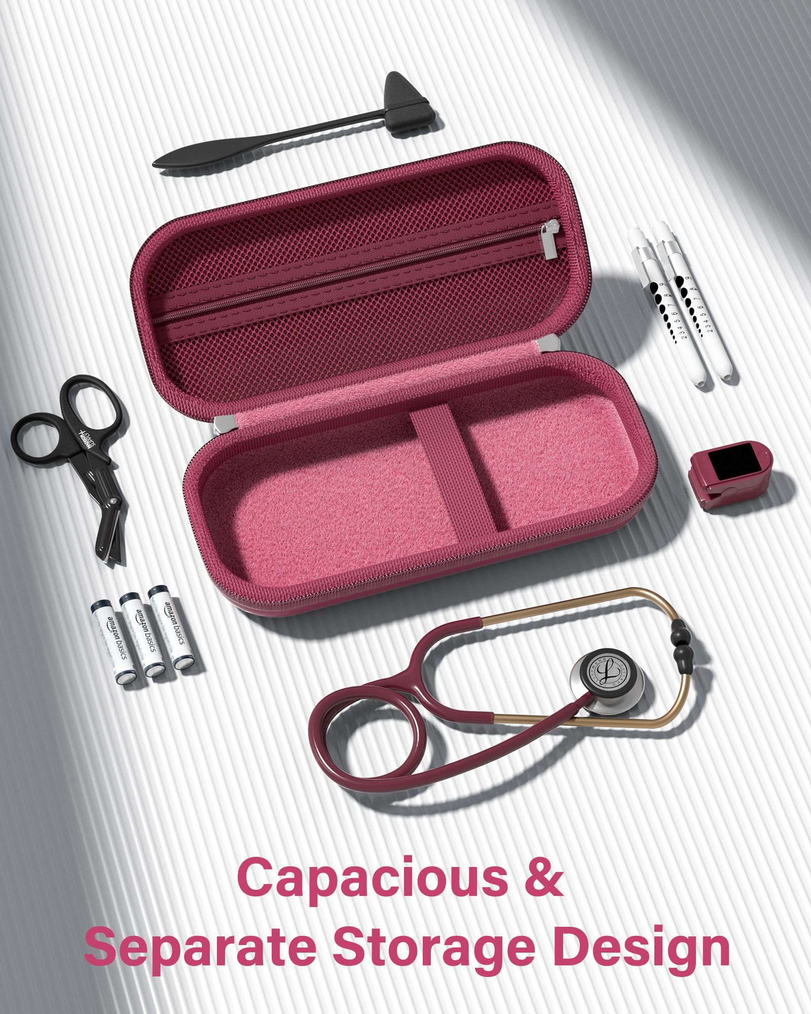 ProCase Stethoscope Case for 3M Littmann Classic III & Cardiology IV -Silvergrey
