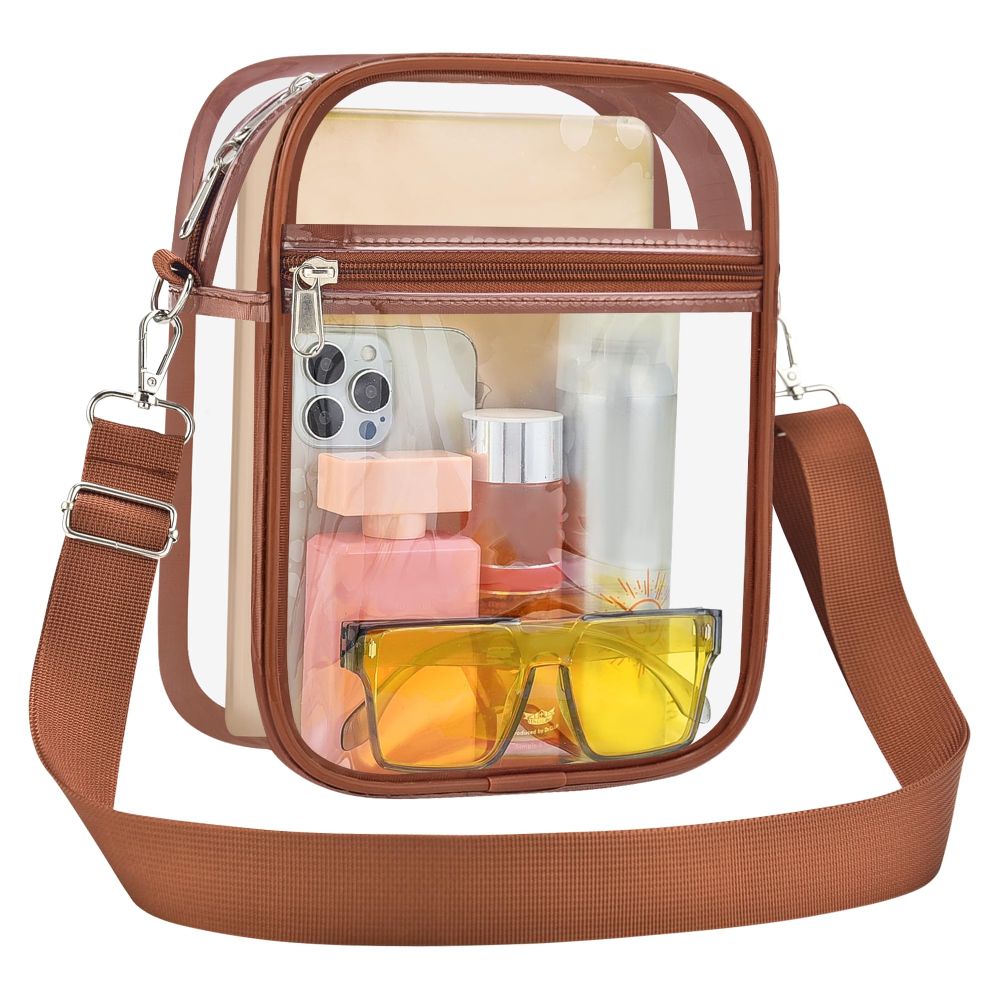 USPECLARE Clear Purse for Stadium Events Transparent Messenger Bag