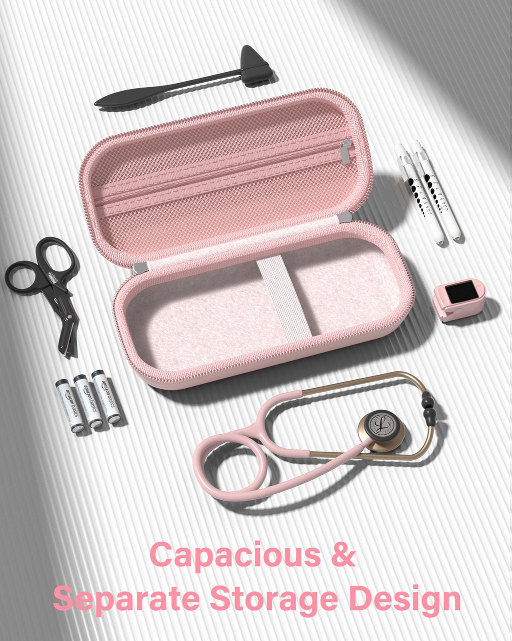 ProCase Stethoscope Case for 3M Littmann Classic III & Cardiology IV -Silvergrey