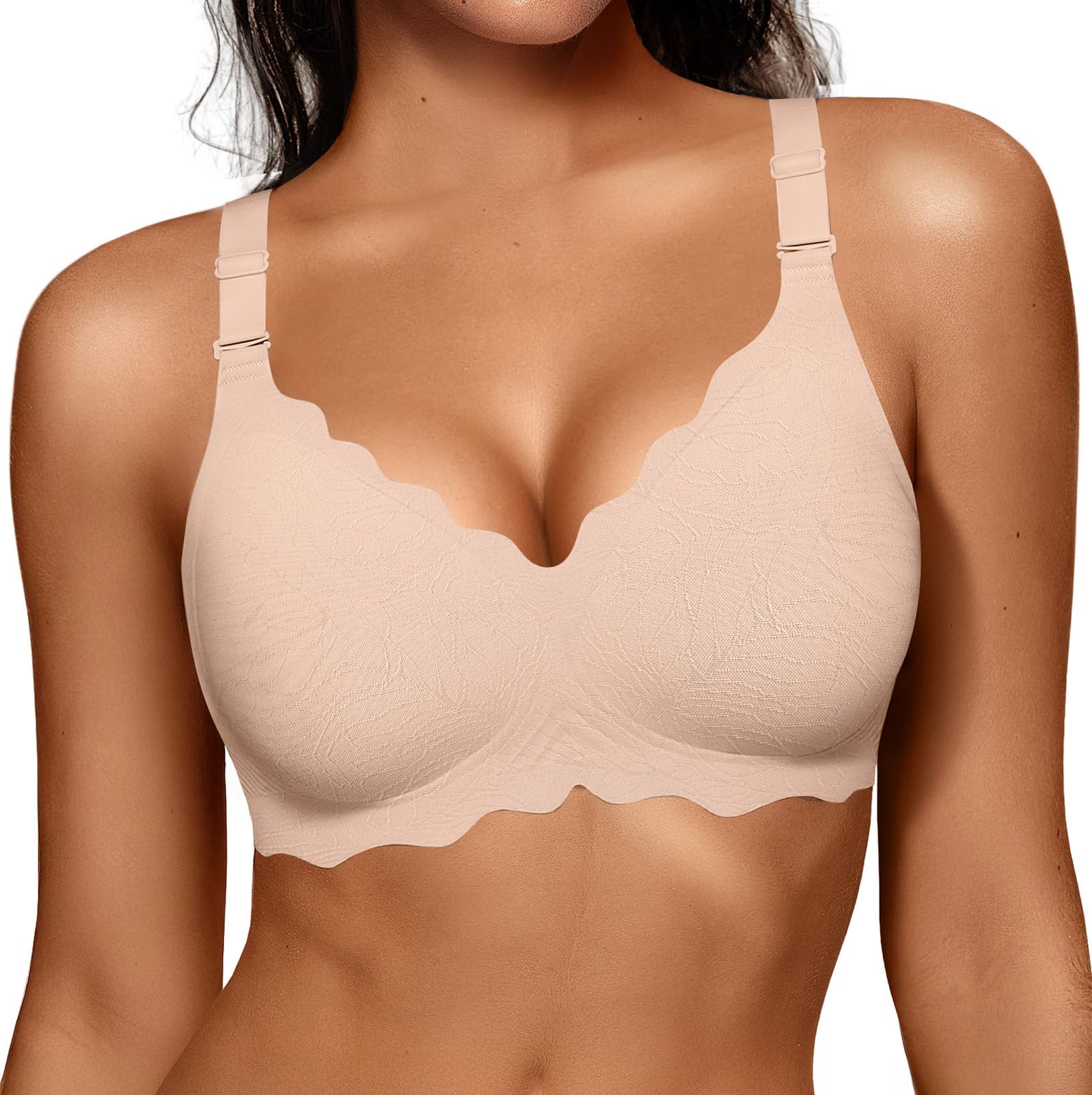 OEAK Women Value Series Jelly Bras Wireless Pushup Convertible Bra