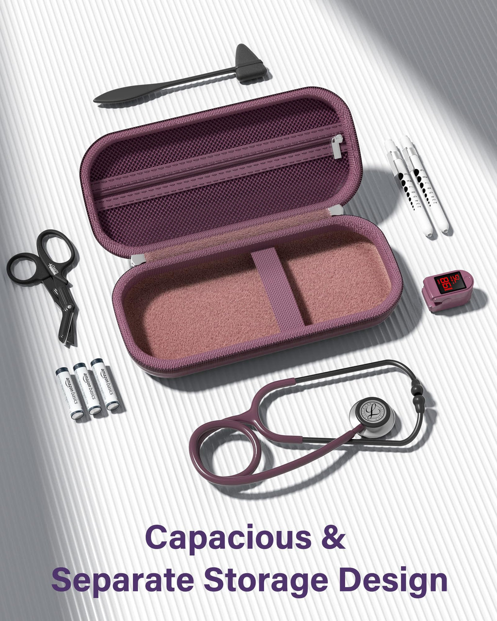 ProCase Stethoscope Case for 3M Littmann Classic III & Cardiology IV -Silvergrey