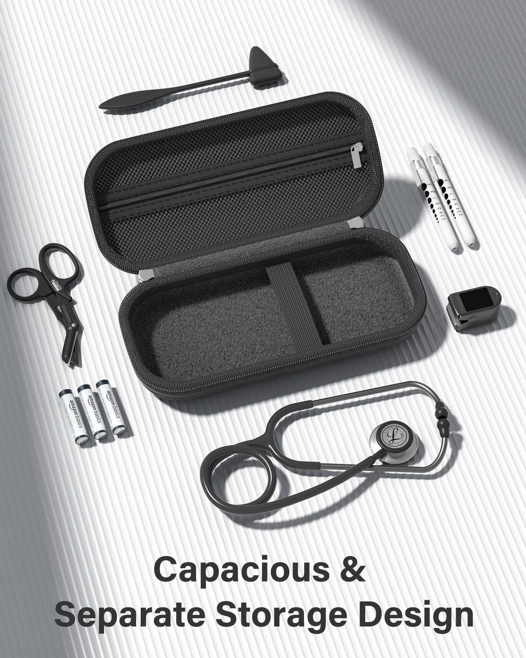 ProCase Stethoscope Case for 3M Littmann Classic III & Cardiology IV -Silvergrey