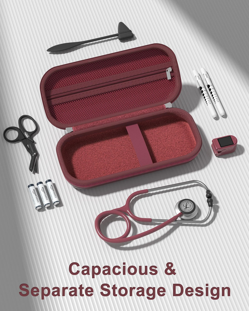 ProCase Stethoscope Case for 3M Littmann Classic III & Cardiology IV -Silvergrey