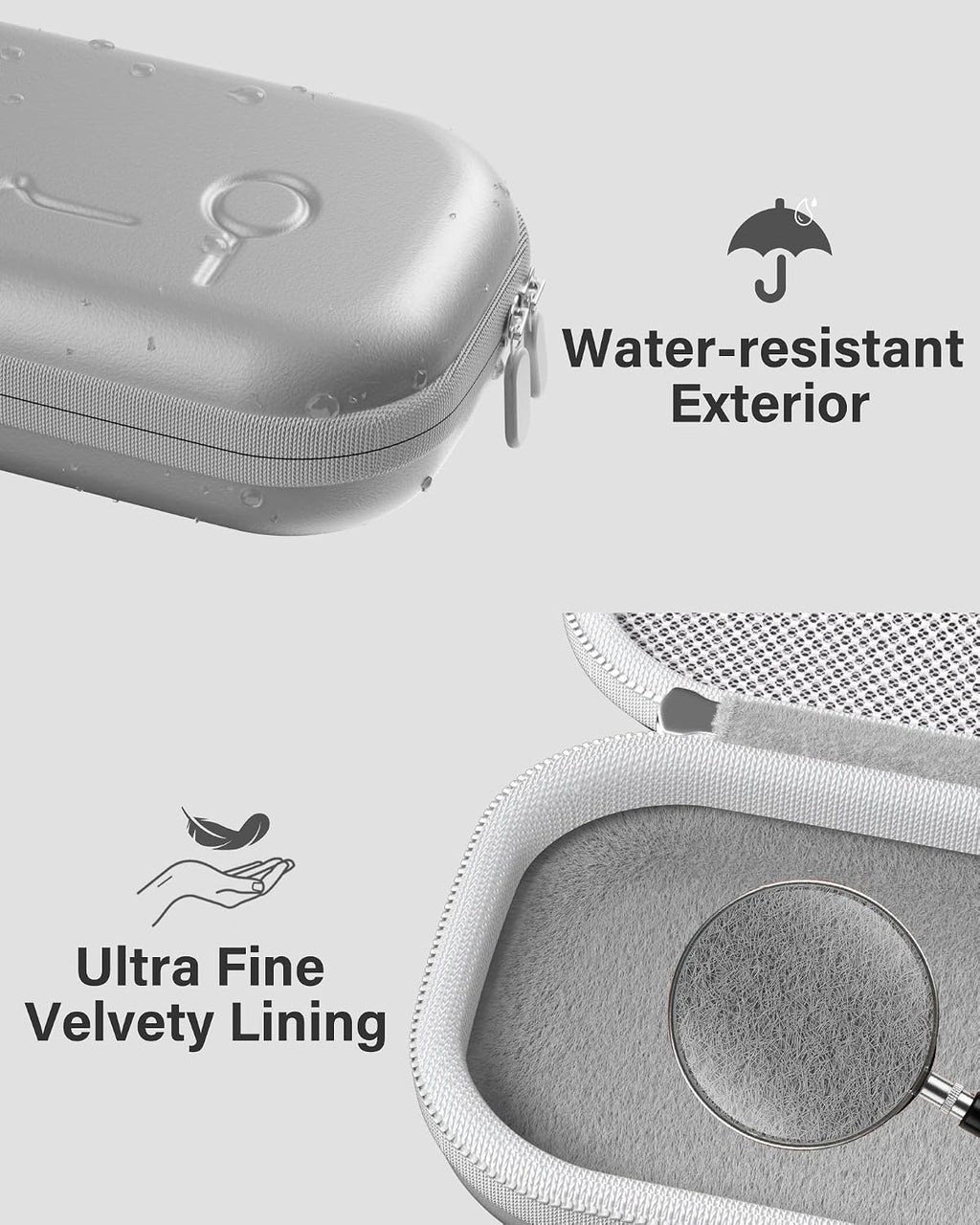 ProCase Stethoscope Case for 3M Littmann Classic III & Cardiology IV -Silvergrey