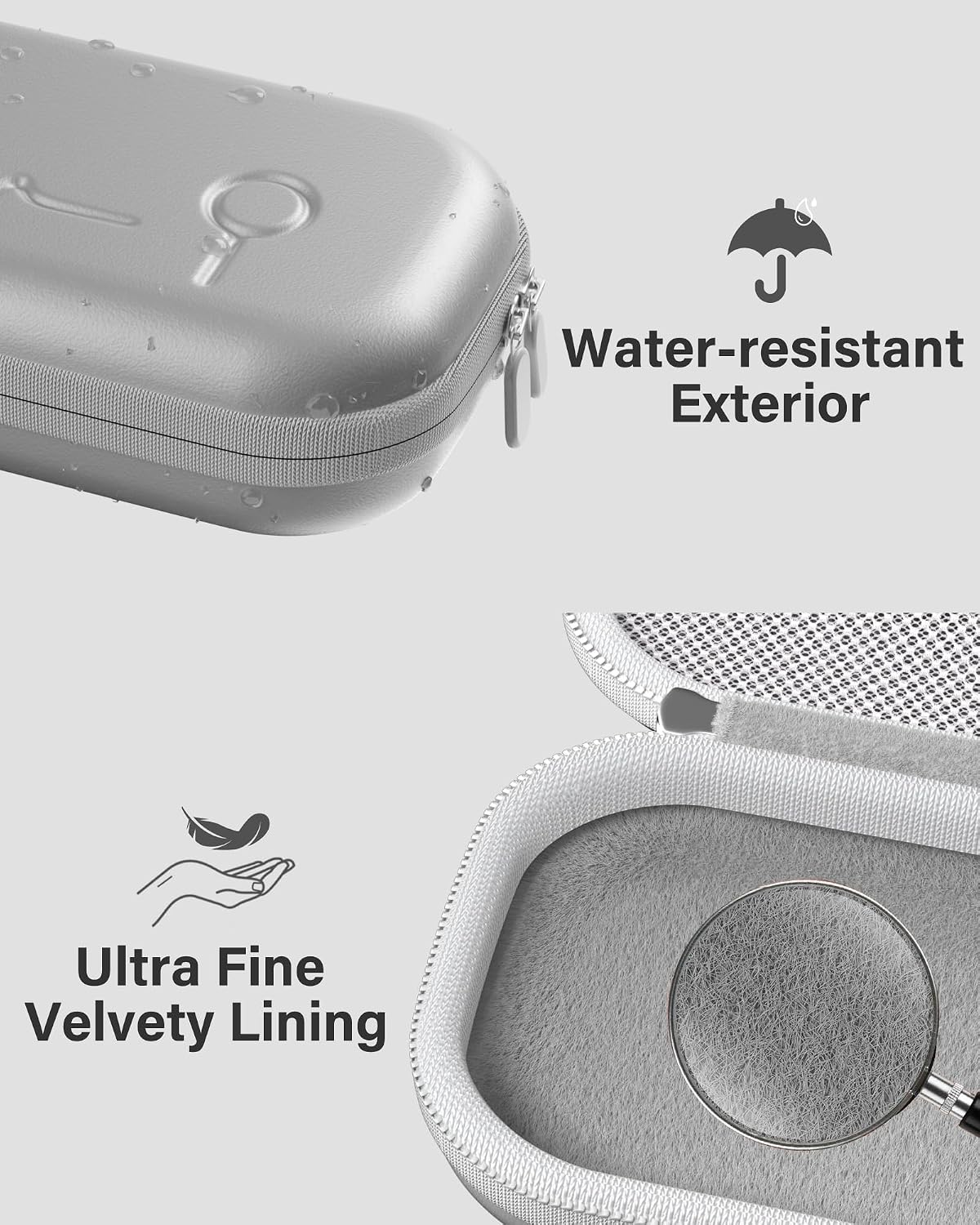 ProCase Stethoscope Case for 3M Littmann Classic III & Cardiology IV -Silvergrey