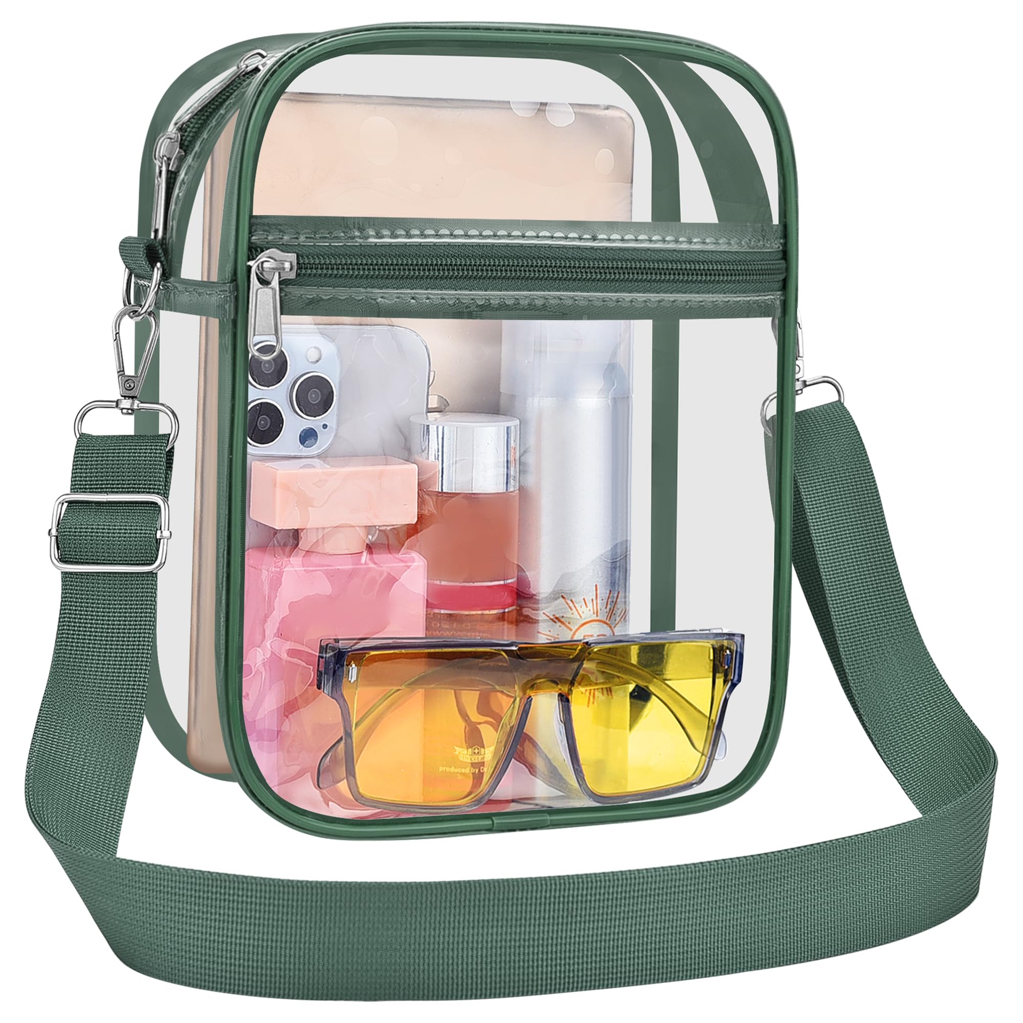USPECLARE Clear Purse for Stadium Events Transparent Messenger Bag