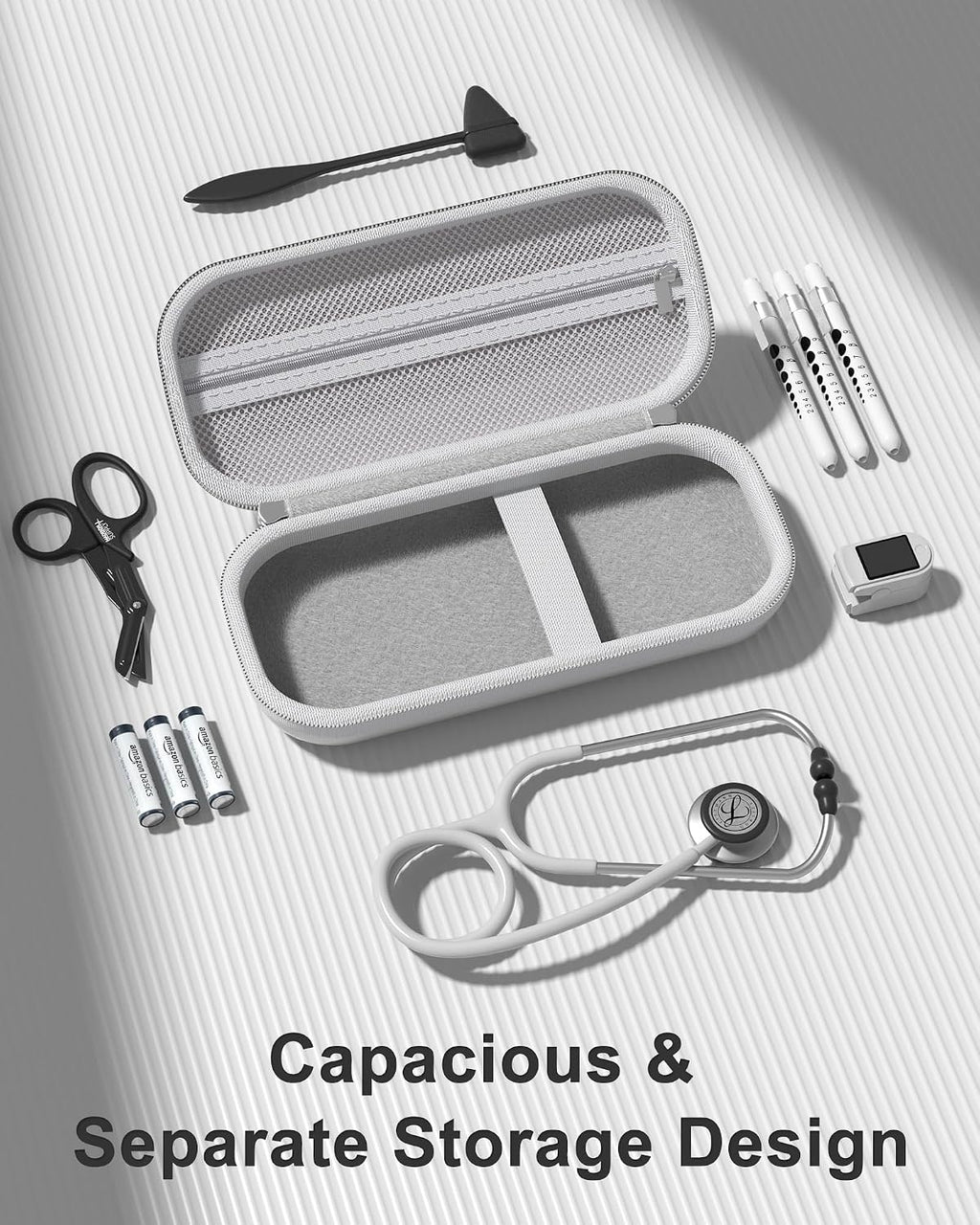 ProCase Stethoscope Case for 3M Littmann Classic III & Cardiology IV -Silvergrey