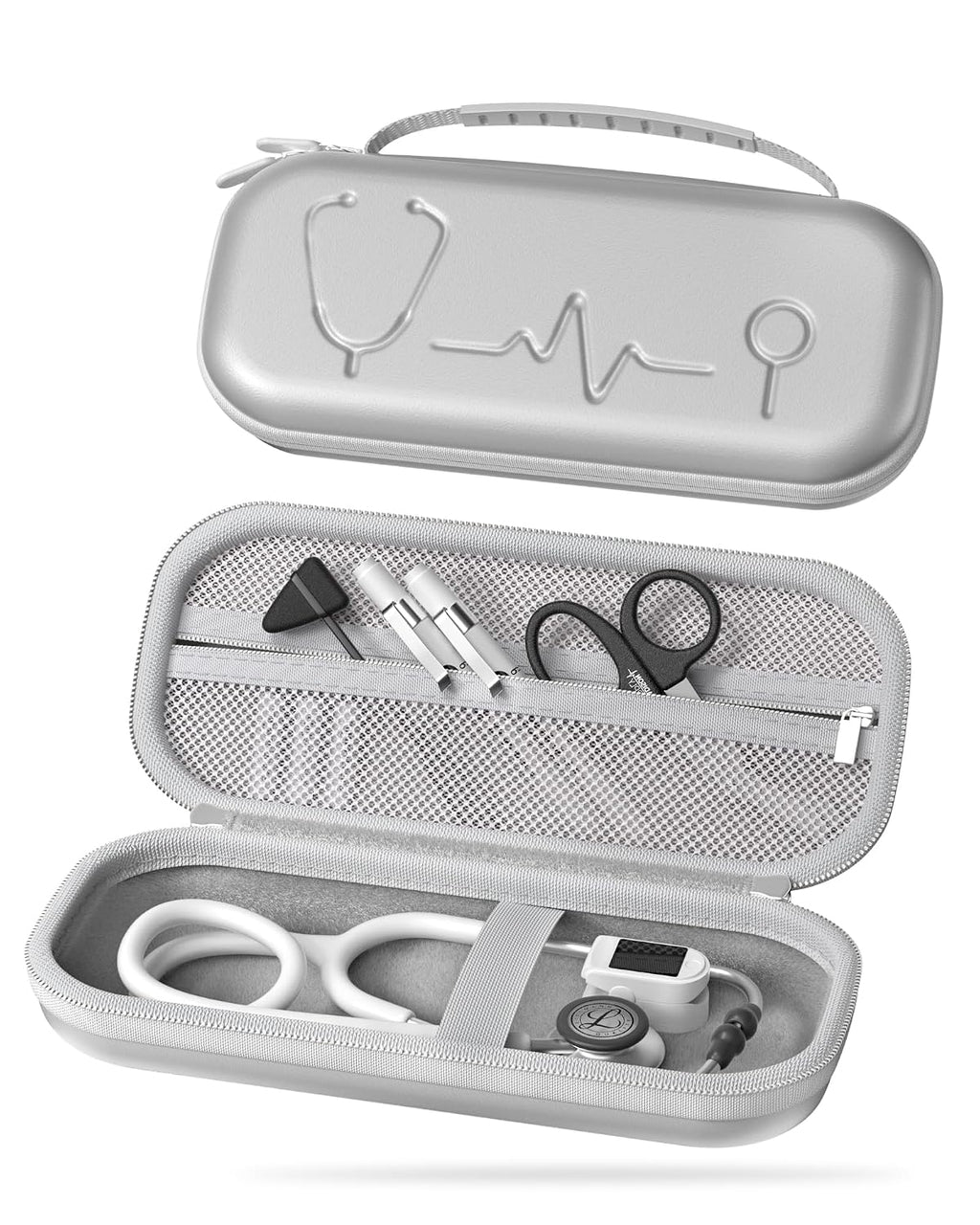 ProCase Stethoscope Case for 3M Littmann Classic III & Cardiology IV -Silvergrey