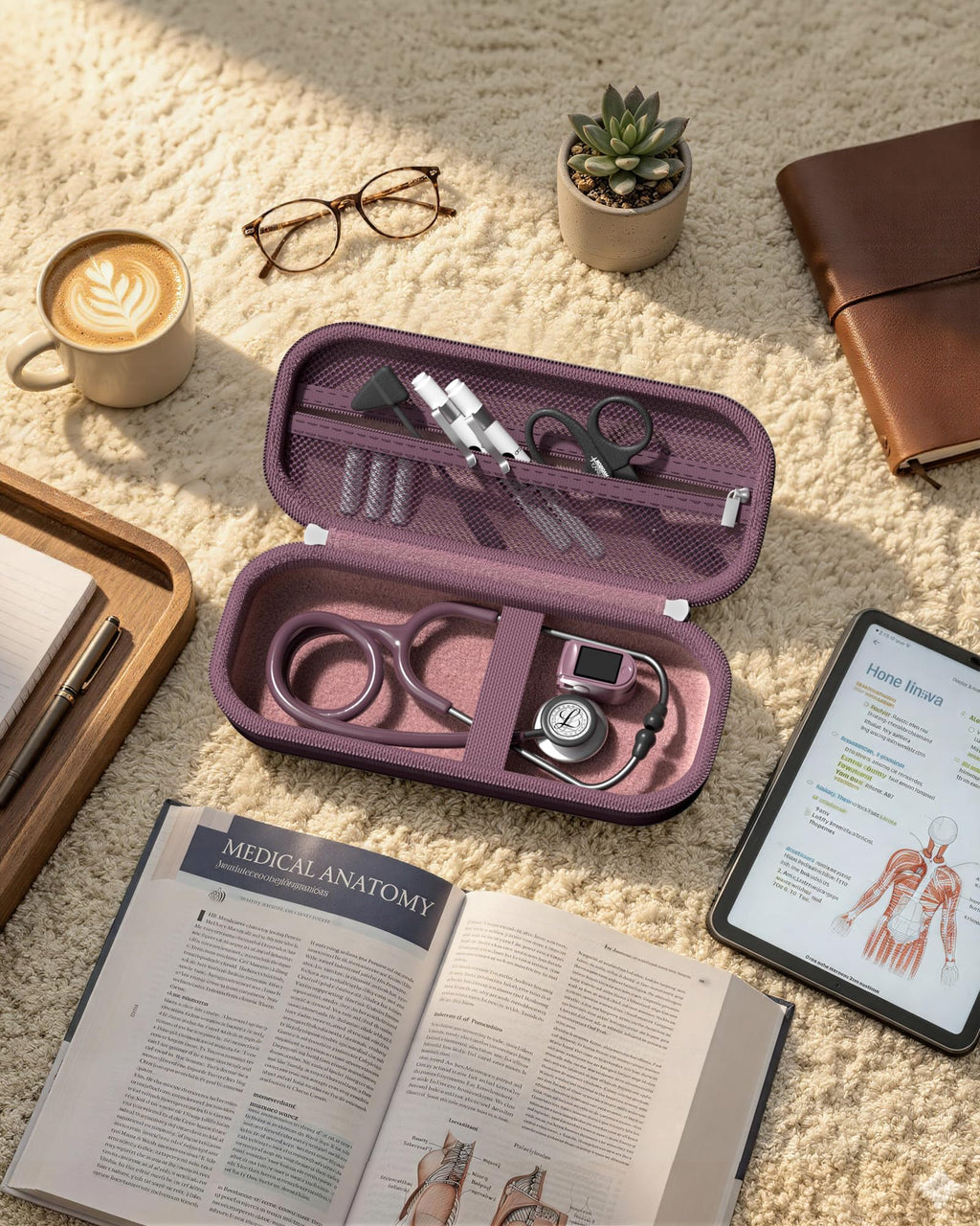 ProCase Stethoscope Case for 3M Littmann Classic III & Cardiology IV -Silvergrey