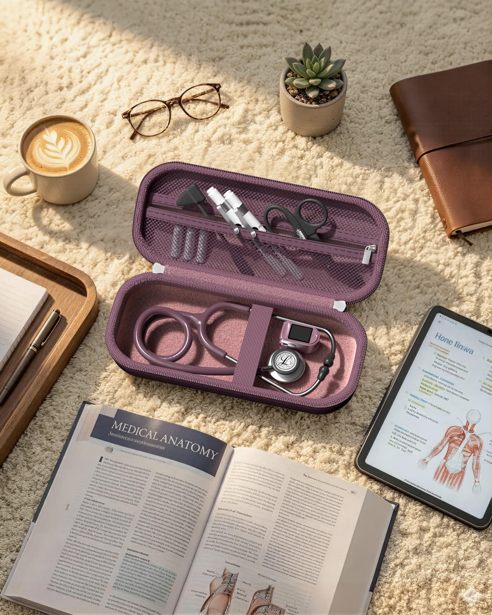 ProCase Stethoscope Case for 3M Littmann Classic III & Cardiology IV -Silvergrey