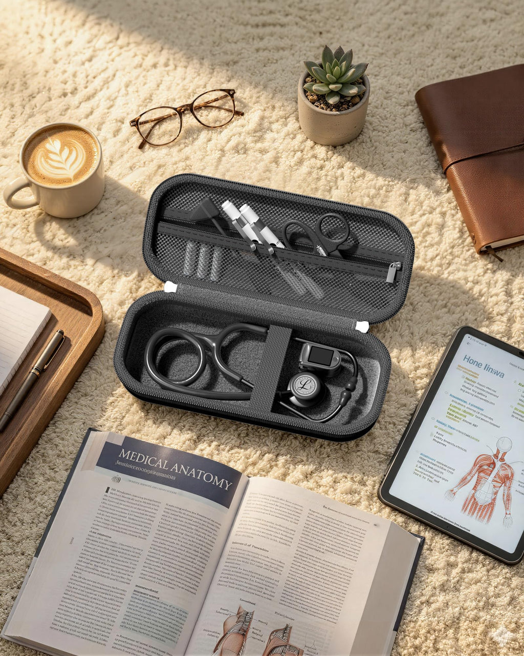 ProCase Stethoscope Case for 3M Littmann Classic III & Cardiology IV -Silvergrey