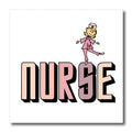 3dRose Cute Funny Dancing Nurse Colorful Nurse Text Nursing... - Iron on Heat Transfers (ht-382032)
