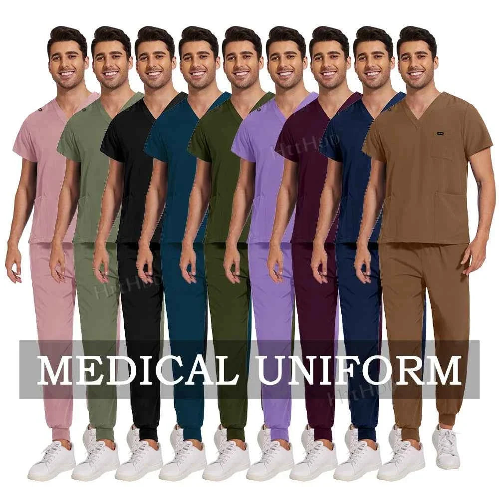 Unisex Multicolor Medical Scrub Sets