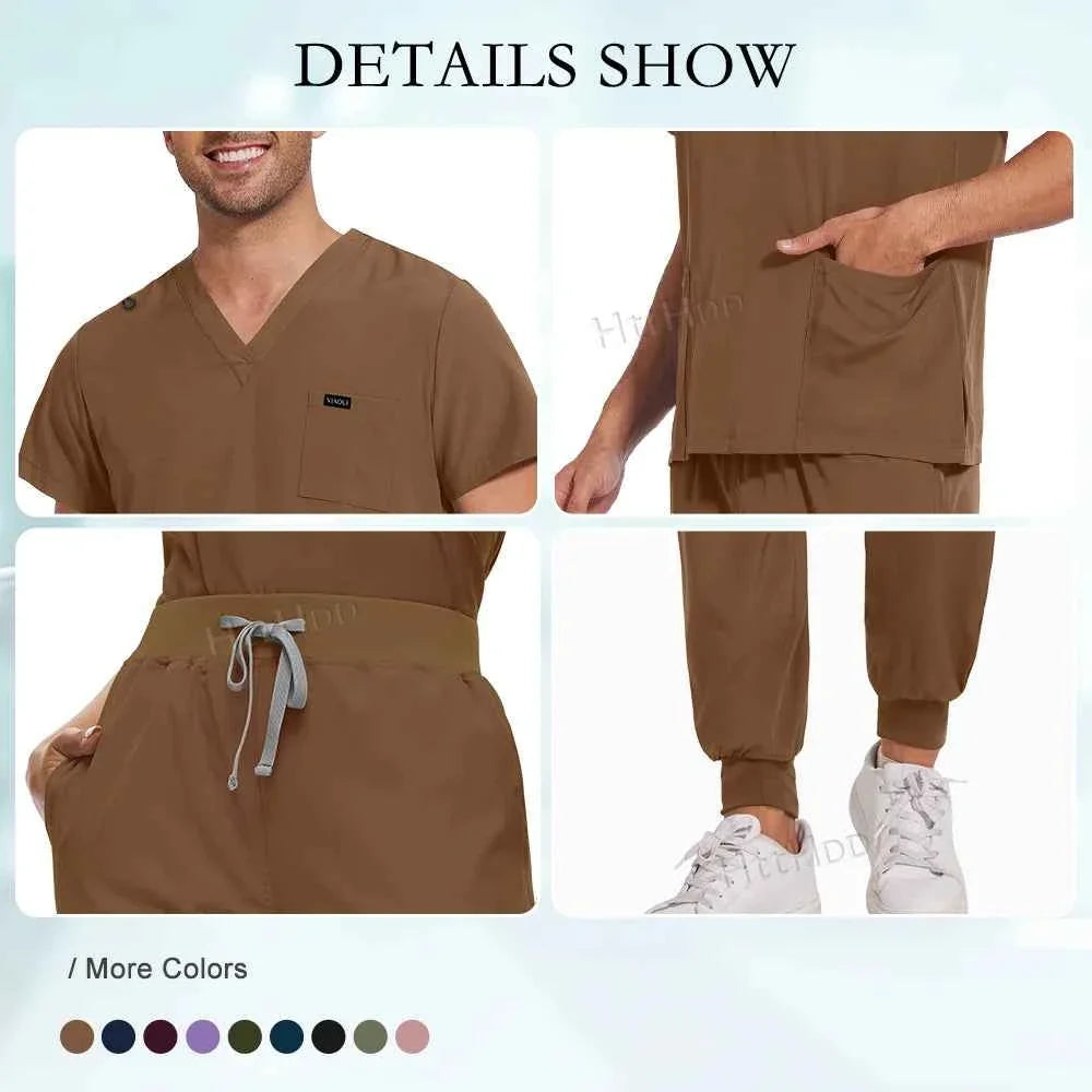 Unisex Multicolor Medical Scrub Sets