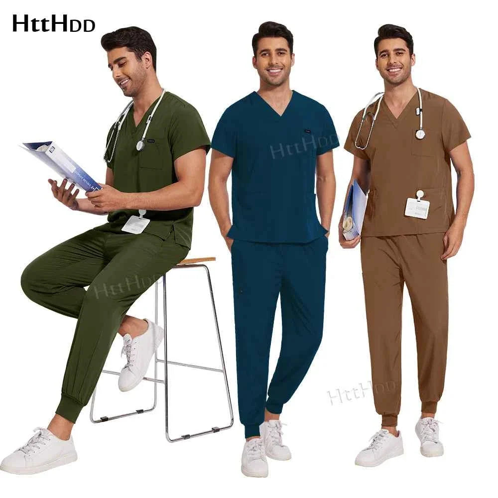 Unisex Multicolor Medical Scrub Sets