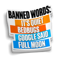 Banned Words | Funny EMT and Nursing Stickers