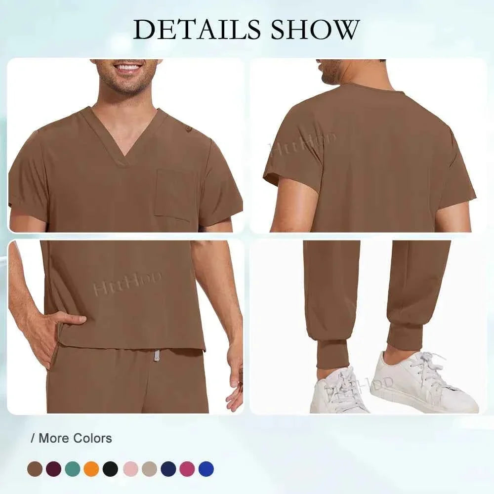 Unisex Nurse Scrubs Suit - Top & Pants